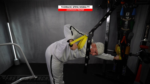 Fast-Attach Fitness Suspension Trainer Thoracic Spine Mobility Exercise