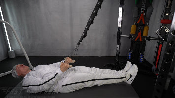 Fast-Attach Fitness Suspension Trainer Tuck Up Exercise Start