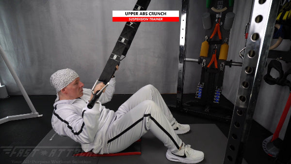 Fast-Attach Fitness Suspension Trainer Upper Abs Crunch Exercise
