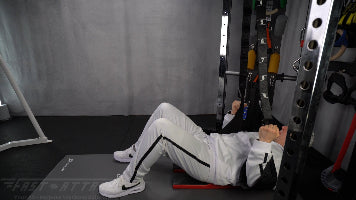Fast-Attach Fitness Suspension Trainer Upper Abs Crunch Exercise Start