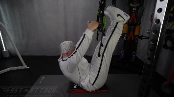 Fast-Attach Fitness Suspension Trainer V Raise Exercise Finish