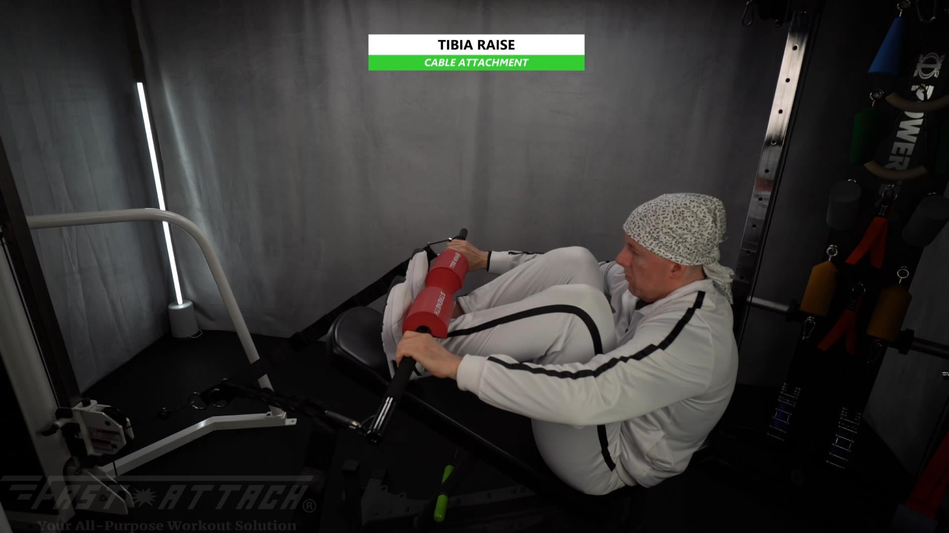 Fast-Attach Fitness Cable Attachment Tibia Raise Exercise