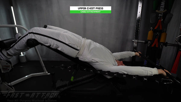Fast-Attach Fitness Cable Attachment Upper Chest Press Exercise