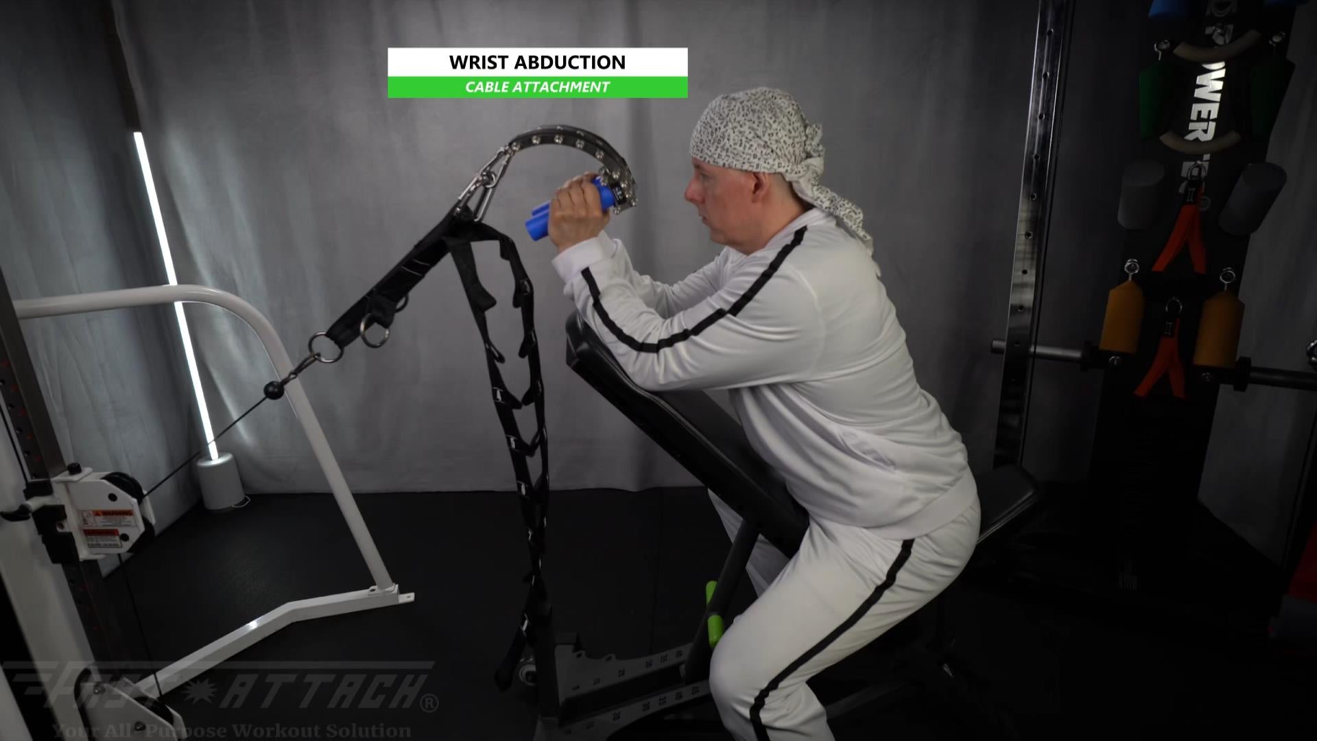 Fast-Attach Fitness Cable Attachment Wrist Abduction Exercise