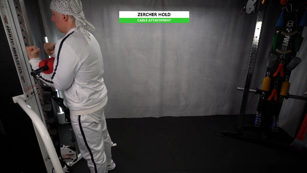 Fast-Attach Fitness Cable Attachment Zercher Hold Exercise